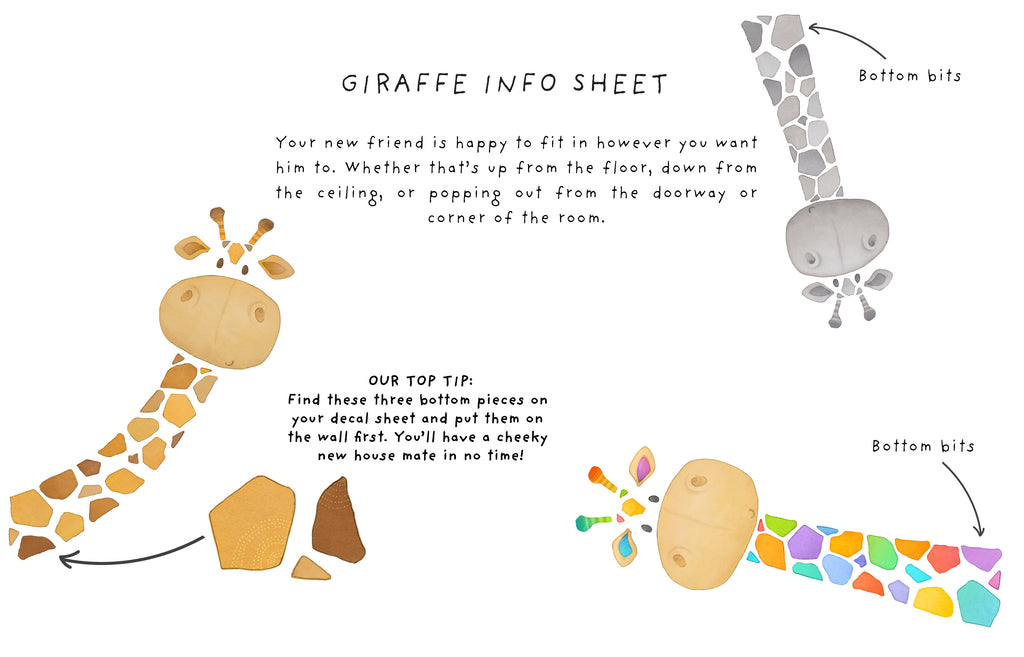 Giraffe Decal Guide