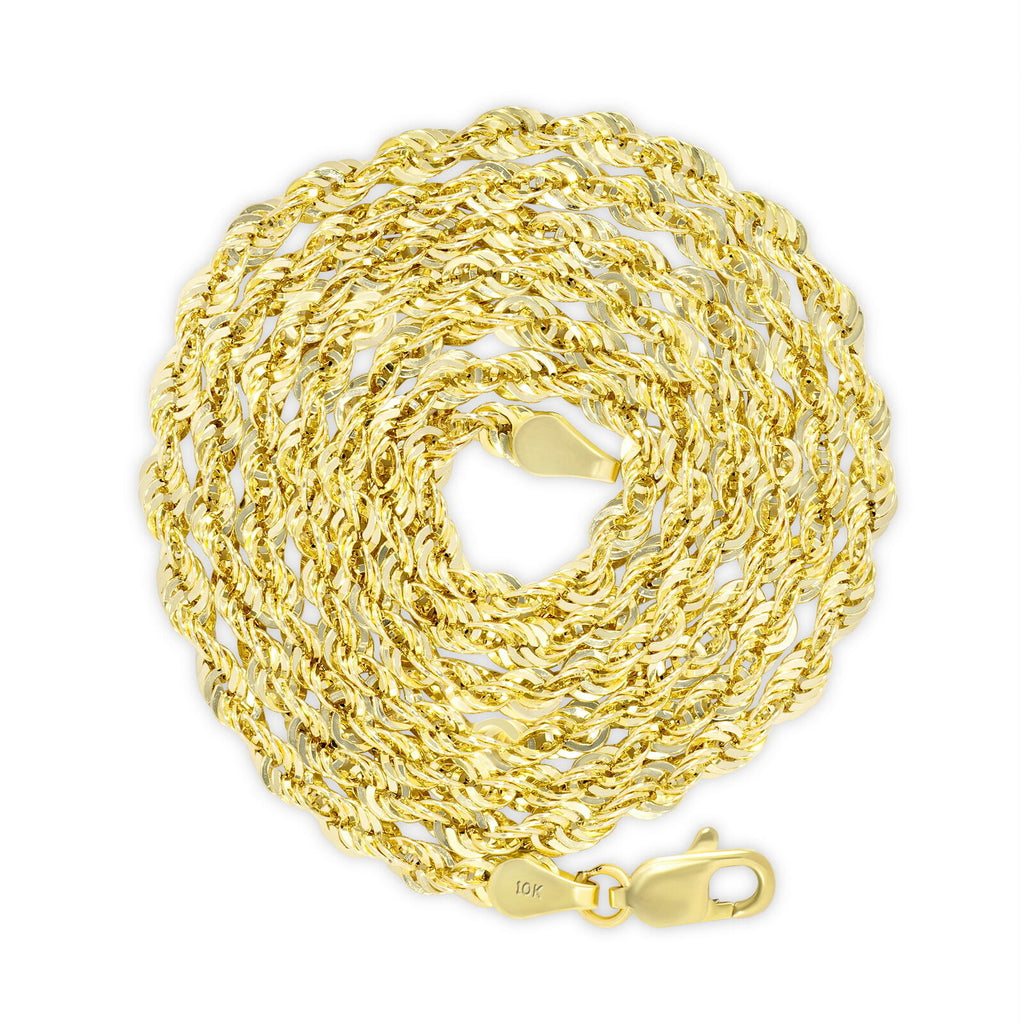 10K Gold Rope Chain – The Clarity Jewelers