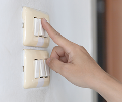 Switch off anything that requires electricity when not in use for a more eco friendly home