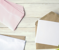 Envelopes with no plastic windows are much more eco-friendly