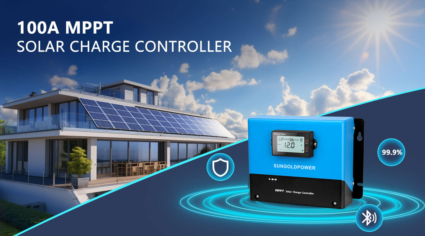 100 Amp MPPT Solar Charge Controller - Free Shipping!