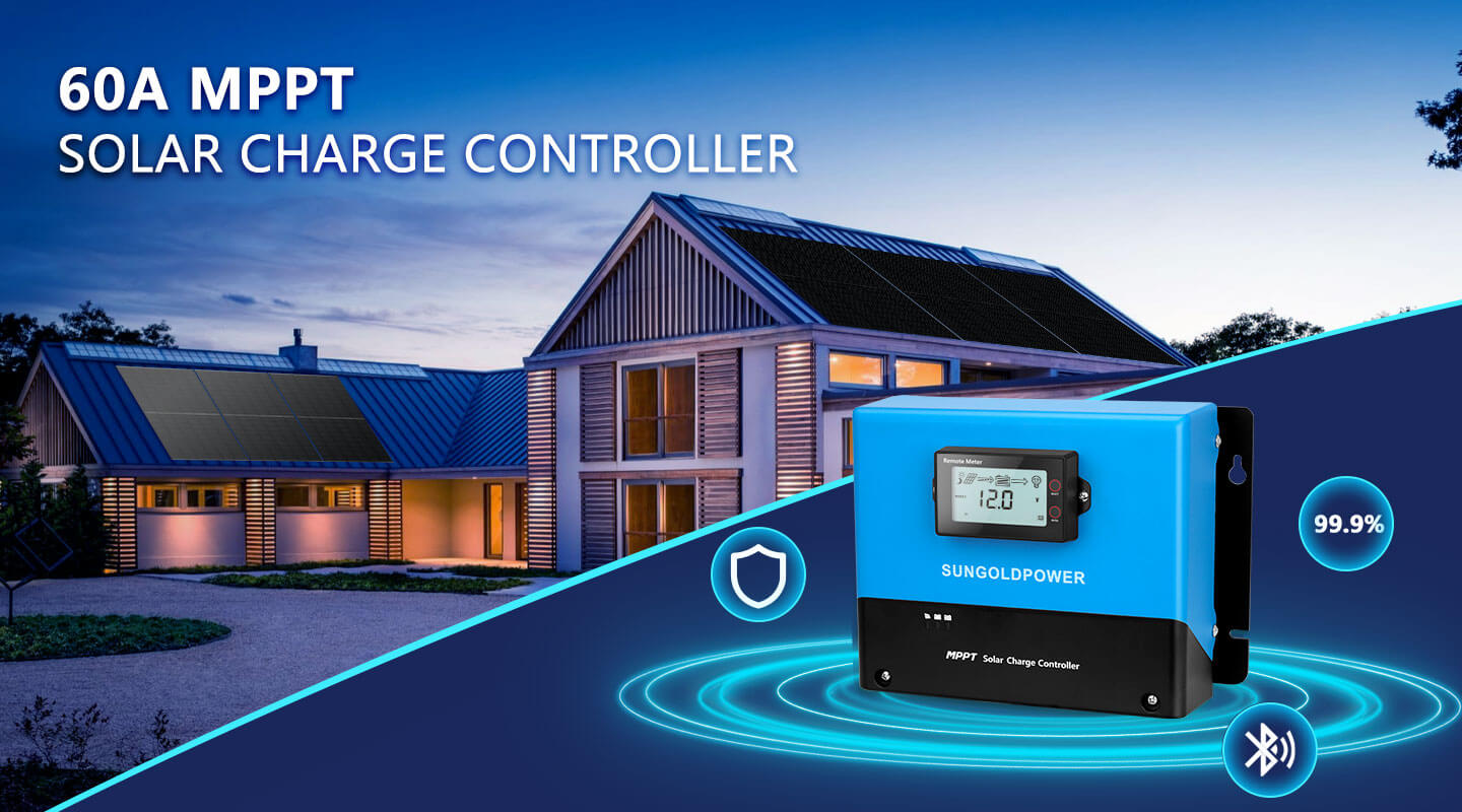 Sungold Power Solar Charge Controllers and Inverters 60 Amp MPPT Solar Charge Controller - Free Shipping!