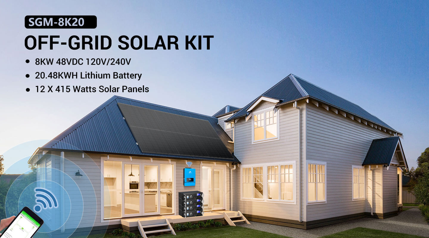 Solar Kit Complete With Battery 150AH 220v 110V Pv Panel 400W Flat Roof  Mount MPPT Hybrid Inverter Home Off Grid Solar System RV