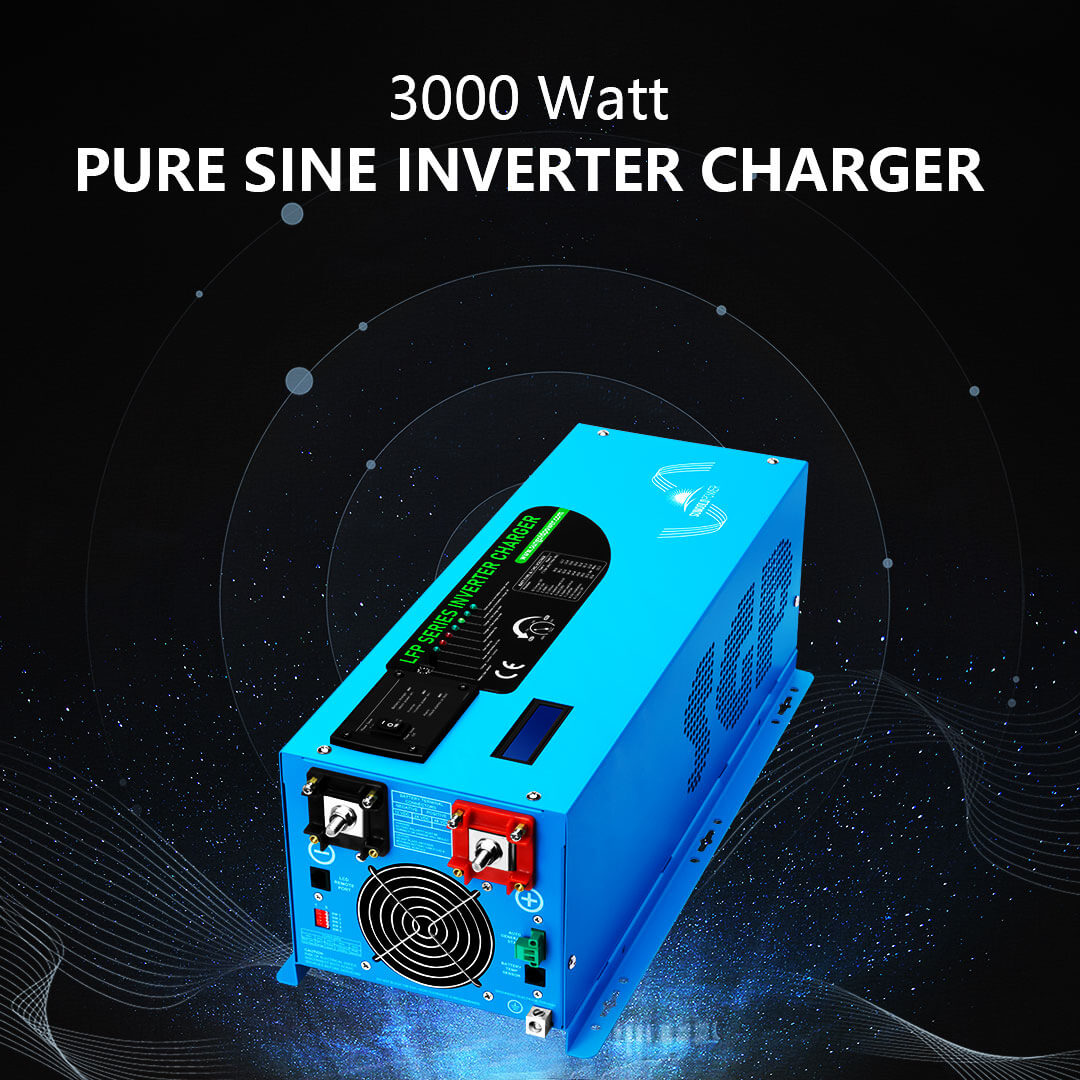 Solar kit 300Wp to 3600Wp + inverter-charger 230V 3000W MPPT - AGM  batteries - SOLAR KIT