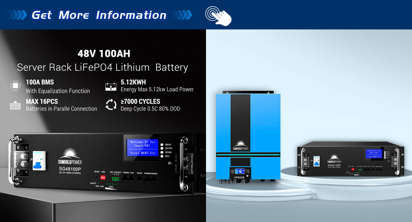 Batterie solaire 48 V avec onduleur SHI-5500 et module wifi