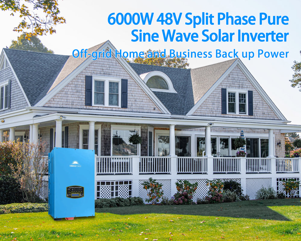 Sungold Power 6000W 48V SPLIT PHASE PURE SINE WAVE SOLAR INVERTER CHAR —  The Solar Theory