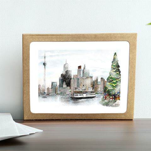 Winter Skyline Toronto Holiday Boxed Set