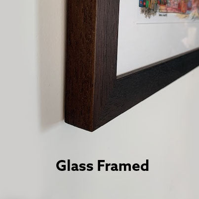 Glass Framed Art Side View