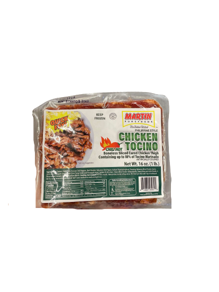 MARTIN'S PUREFOODS PHIL STYLE CHICKEN HOT TOCINO 16 OZ – Chuchay Supermarket