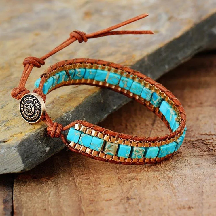 Turquoise Rock Orgone Bracelet – RegrowMyPlanet