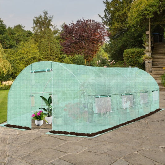 Greenhouse 20 x 10 x 6.5' Walk-In Plant Gardening Steel Portable Outdoor - Arctic Violet