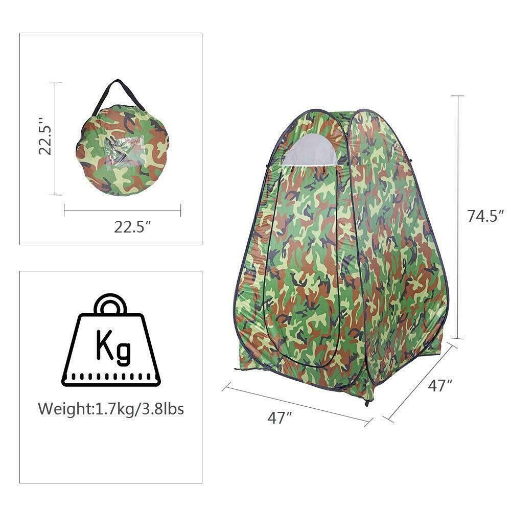 Shower Tent Portable Toilet Pop Up Camping Outdoor Privacy Dressing Changing - Arctic Violet