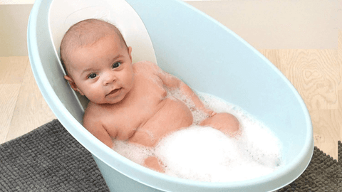 shnuggle baby bath blue