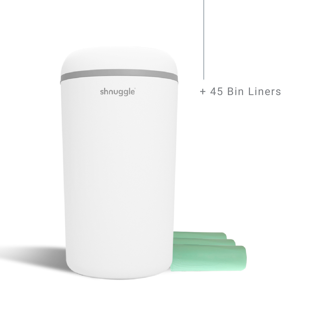 Shnuggle Eco-Touch Nappy Bin | Odour-Locking & Eco-Friendly