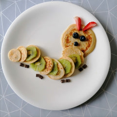 Hungry caterpillar pancake art