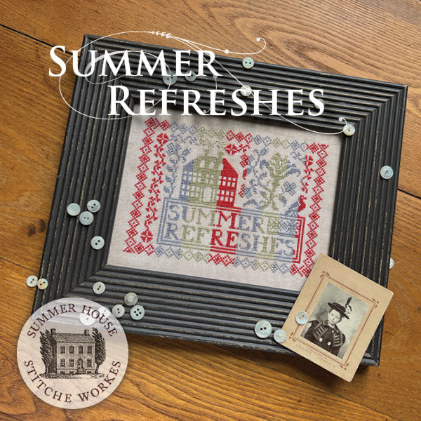 Between Friends A Summer Sampling Cross Stitch Book | Hands on Design and  Summer House Stitche Workes
