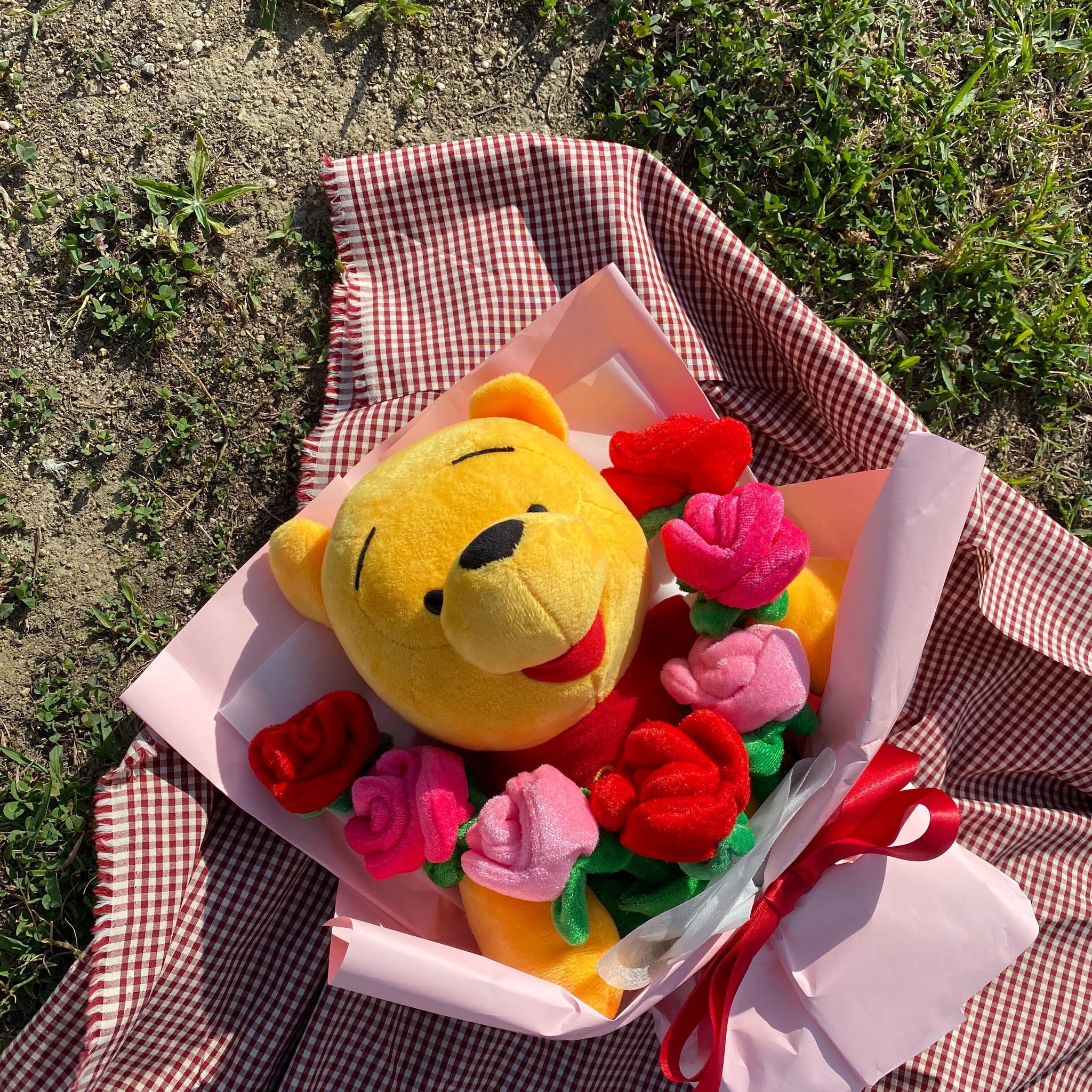 O Bijou 韓国で大人気 ぬいぐるみの花束 プーさん花束 送料無料
