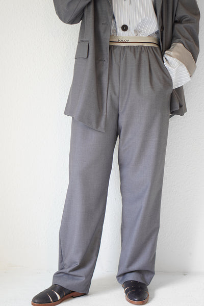 SOLOV  HIGHRISE CREASE PANTS