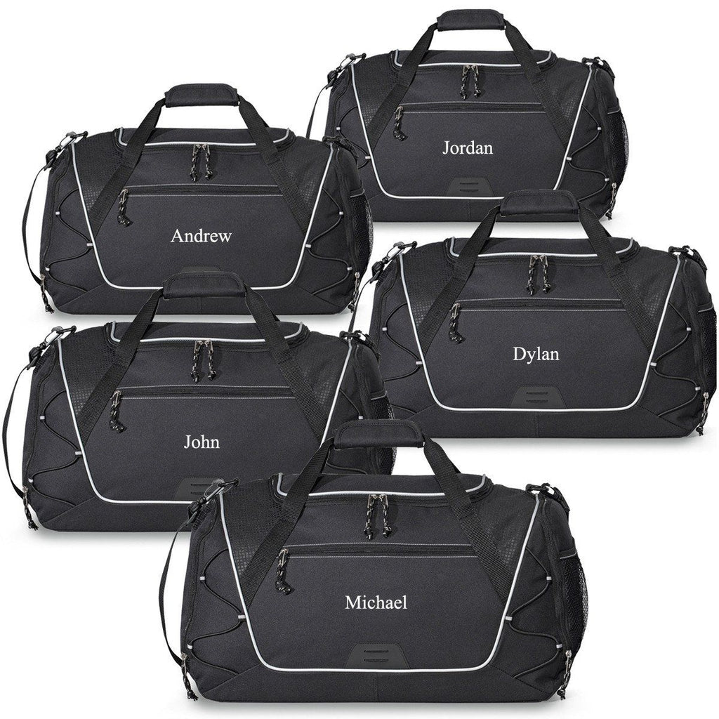 Groomsmen Gift Set of 5 Personalized Weekender Duffel Bags
