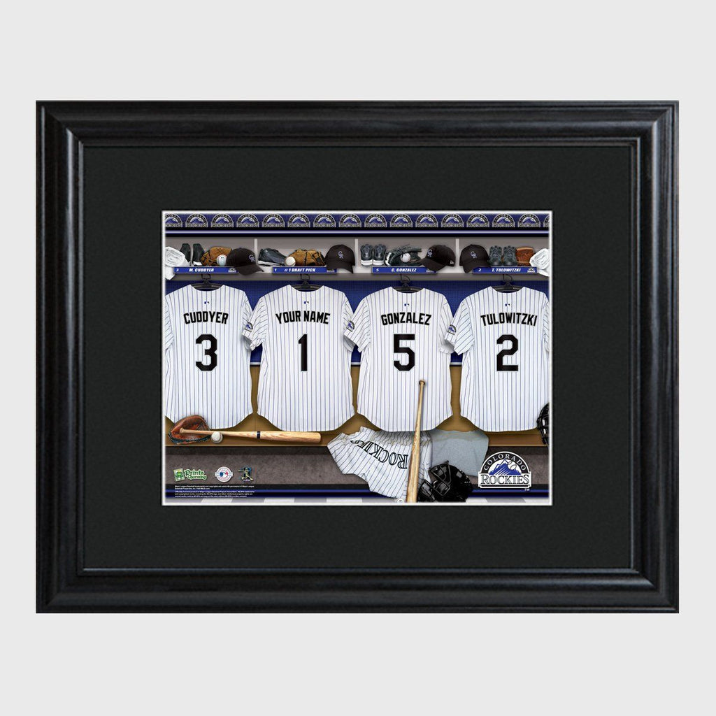 Personalized MLB Clubhouse Framed Print