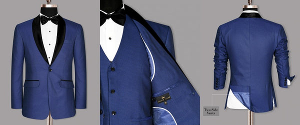 Royal Blue Tuxedo Suit For Men Prom Outfits