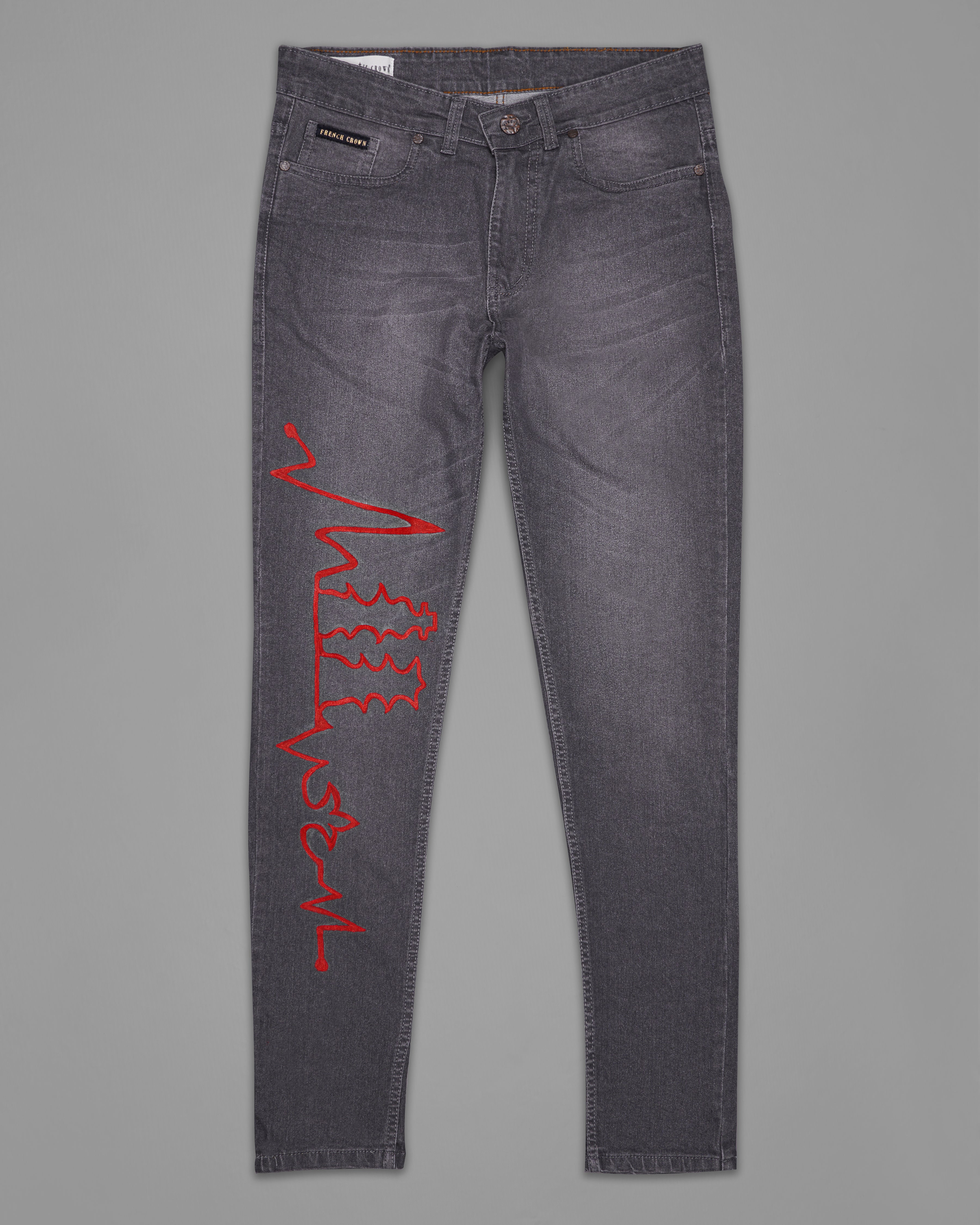 Wild Blue Slim Fit Mid-Rise Clean Look Denim Jeans