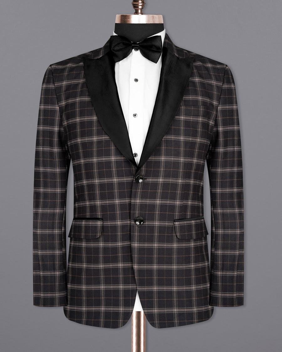 black notch lapel tuxedo suit