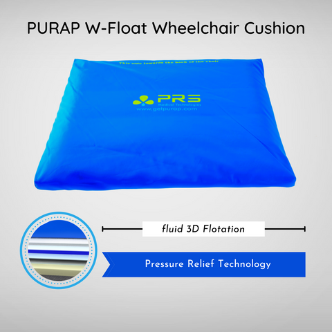 PURAP Pressure Relief Wheelchair Cushion for Bedsores with Advanced Fluid  3D Flotation Technology