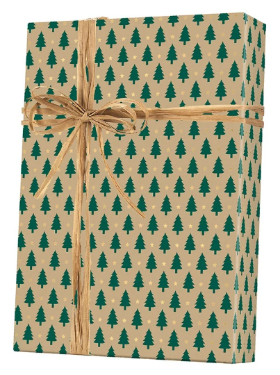 Forest green kraft wrapping paper. The perfect gift wrap for winter. Be  sure to head online and shop o…