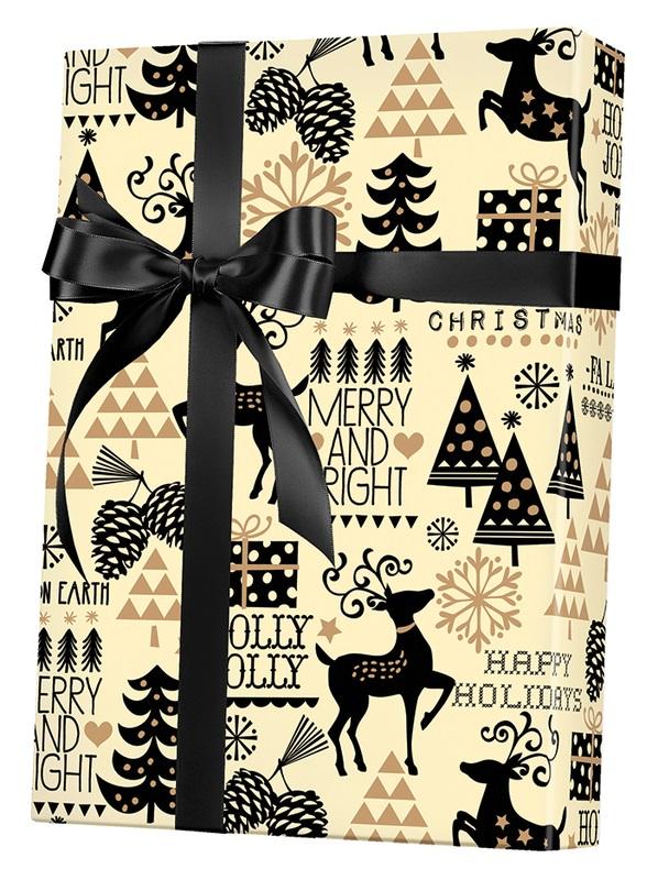 Snowday Kraft Wrapping Paper (36 Sq. ft.) | Innisbrook Wraps