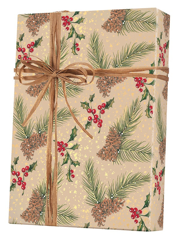 Black Diamonds Kraft Wrapping Paper (36 Sq. ft.) | Innisbrook Wraps