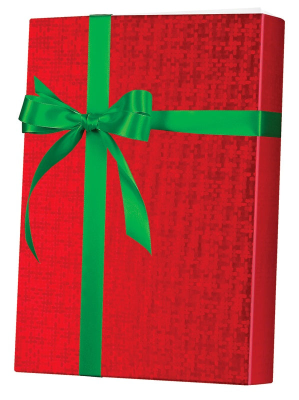 red foil wrapping paper