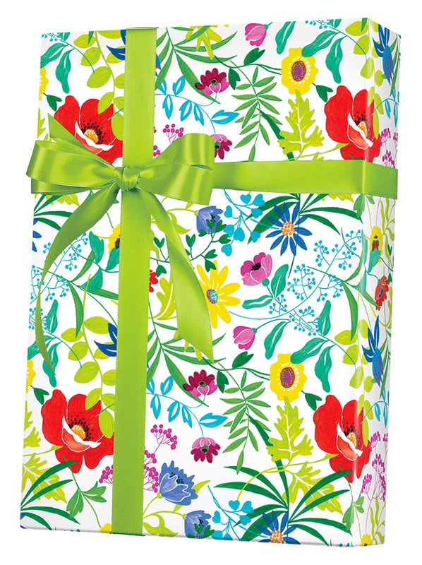 Summer Garden - Dark Green - Gift Wrap – Honey Brook