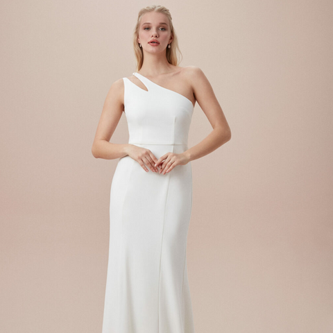 asymmetrical necklines bridal trends 2023