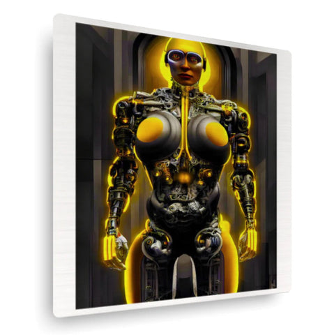Image of a human-robot or cyborg.