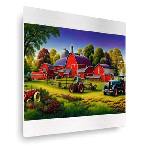 Colorful picture of farm life in the USA.