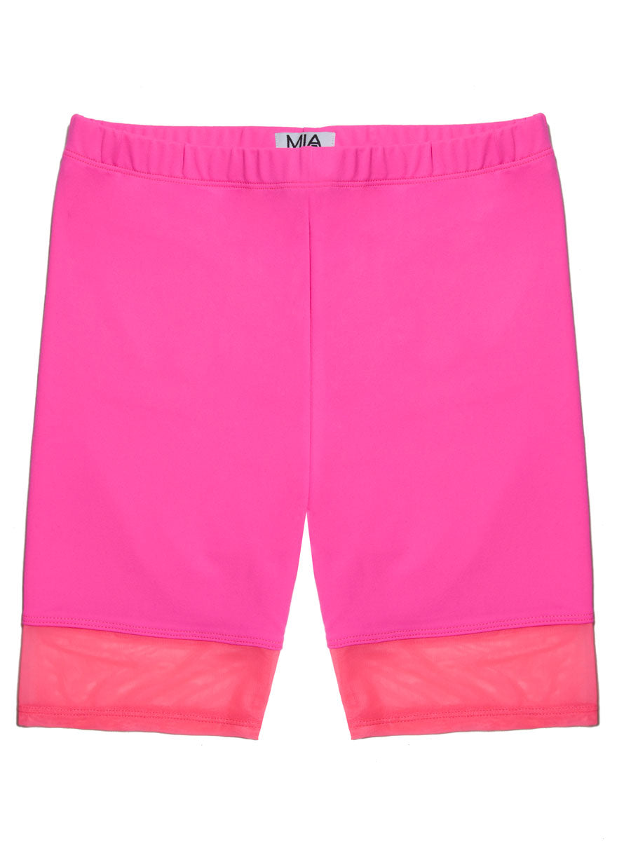 hot pink bicycle shorts