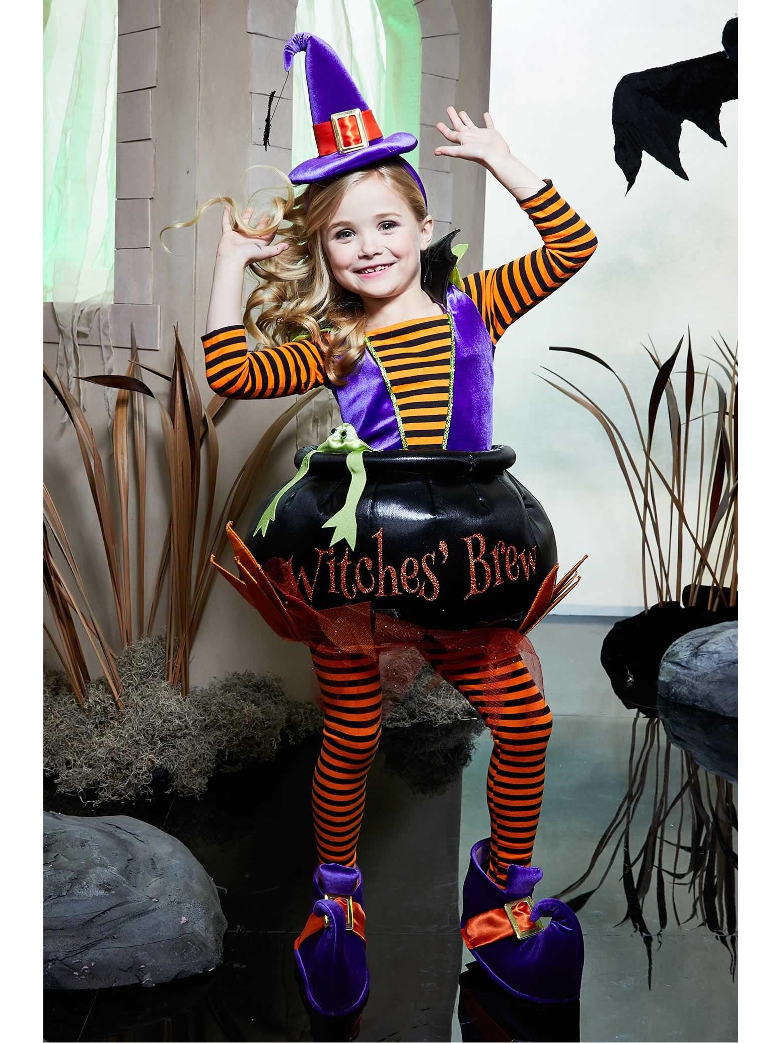 Cauldron Witch Costume for Girls - Chasing Fireflies
