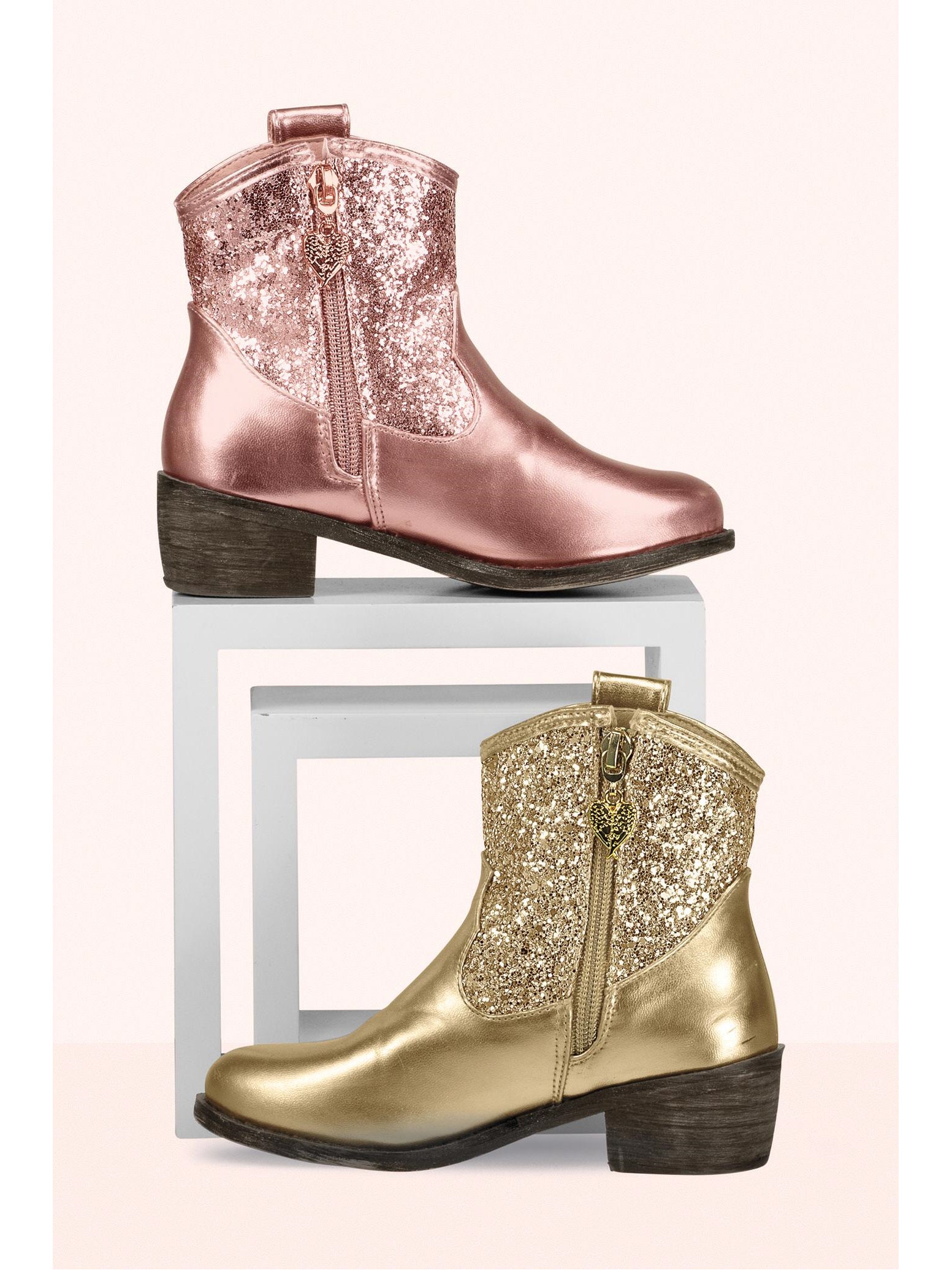 girls metallic boots