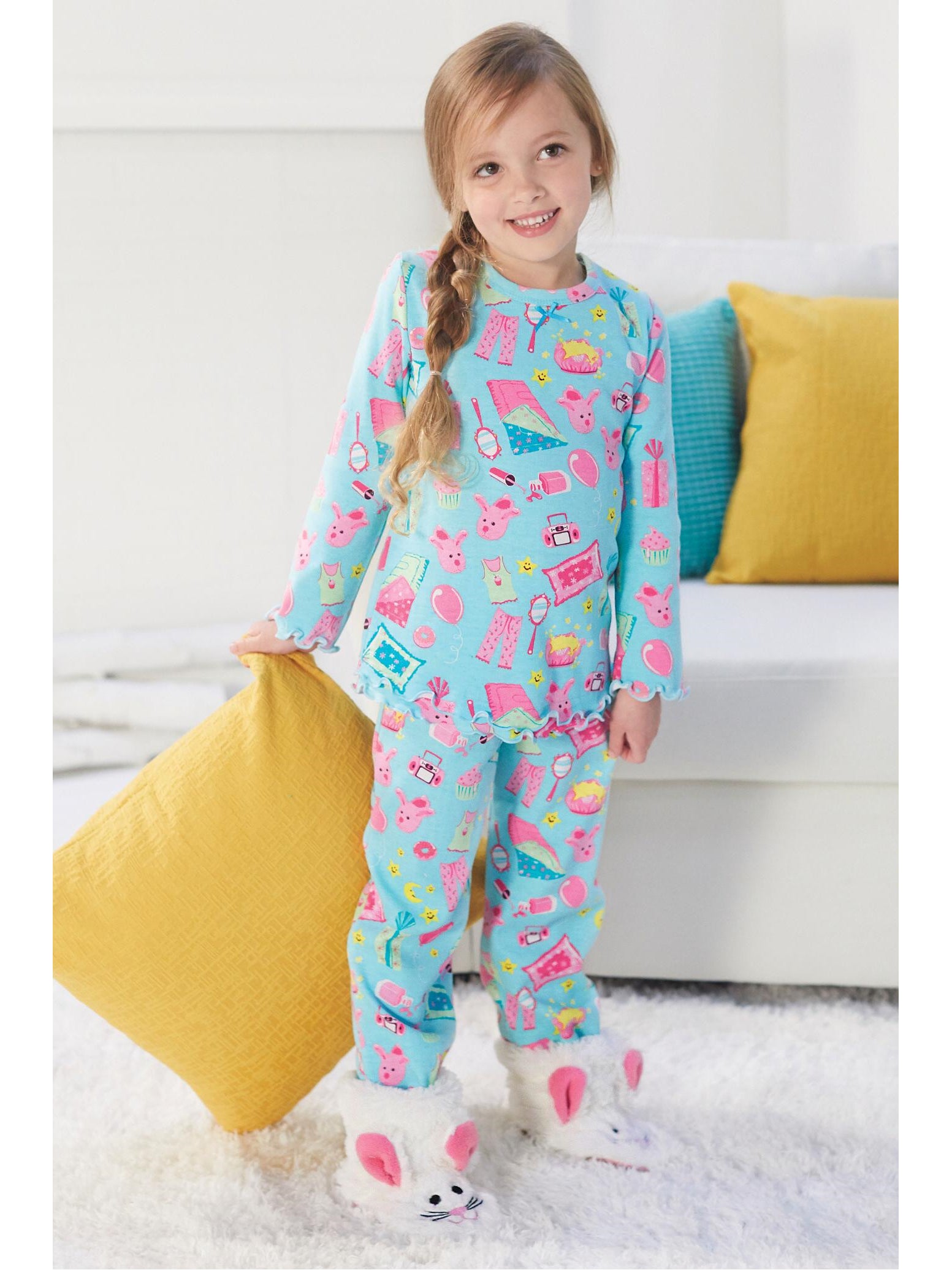 Girls Pajama Party Pjs Chasing Fireflies 