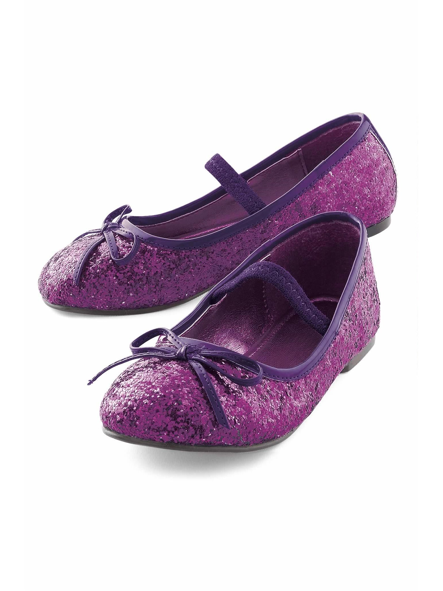 girls purple sparkle shoes