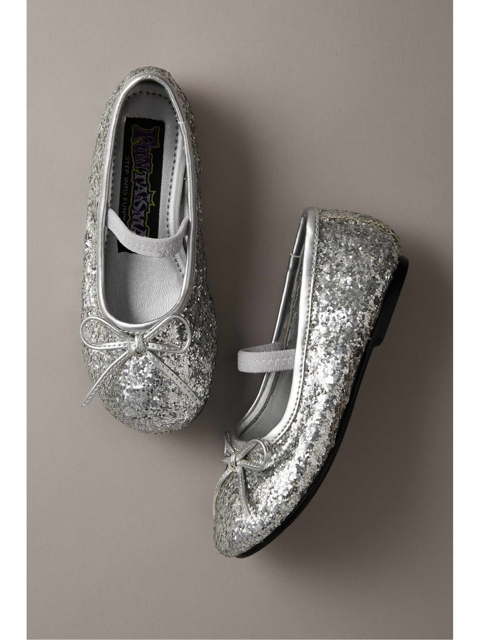 girls silver sparkle shoes