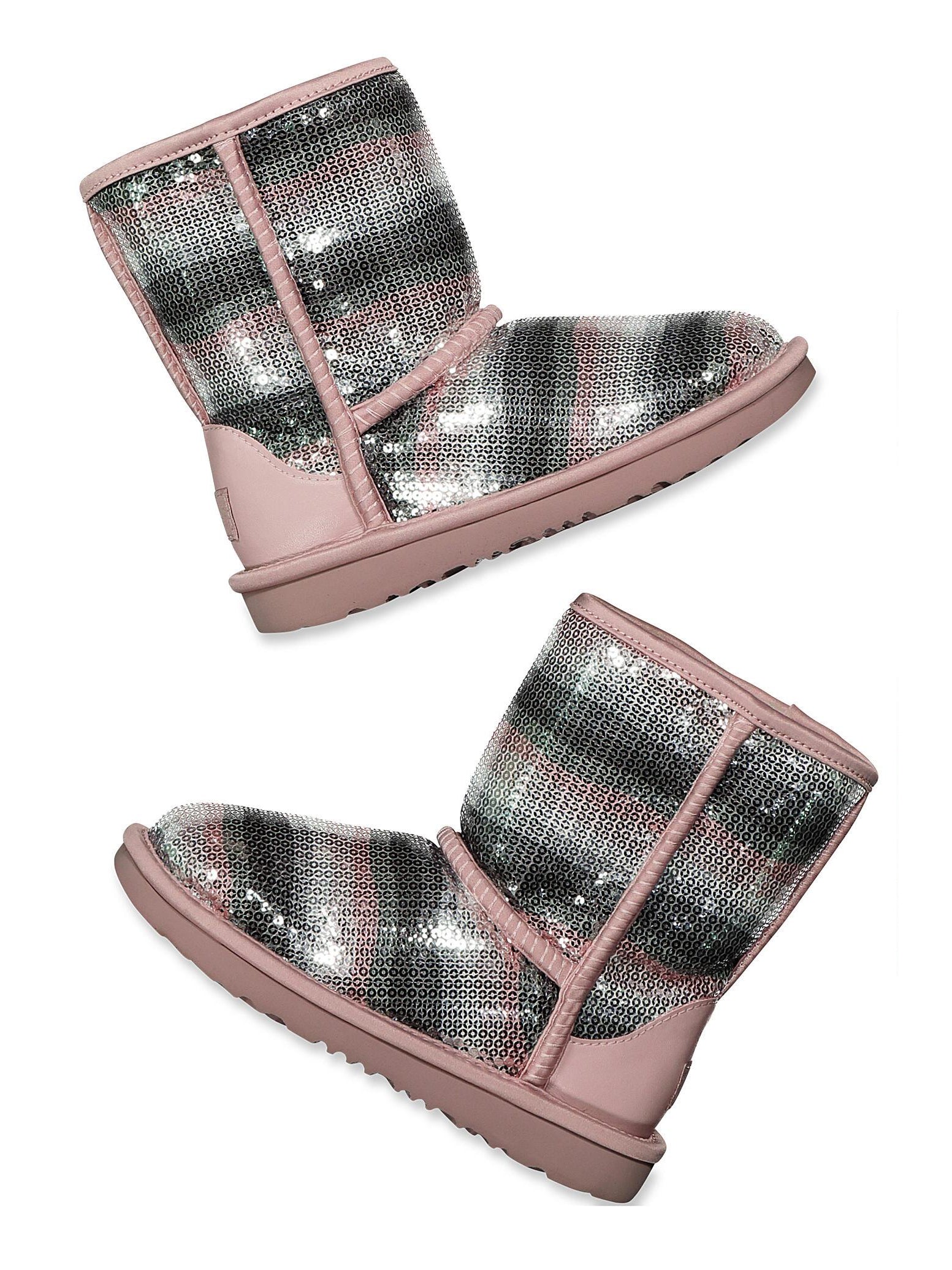 pink sequin ugg slippers