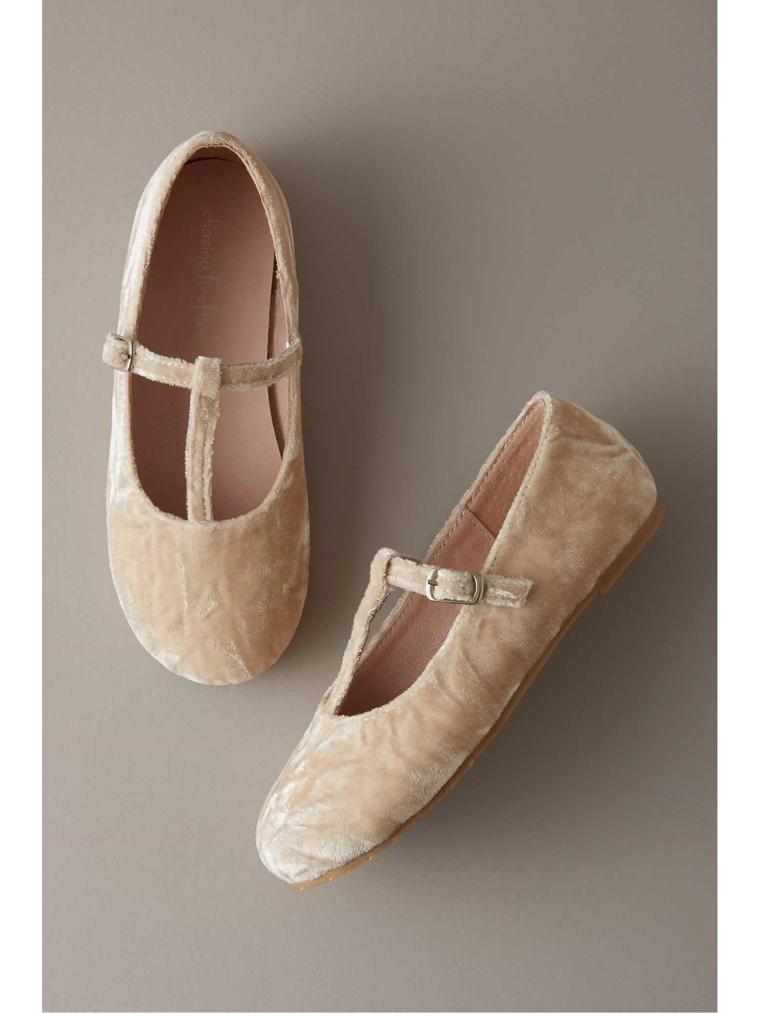 girls velvet shoes