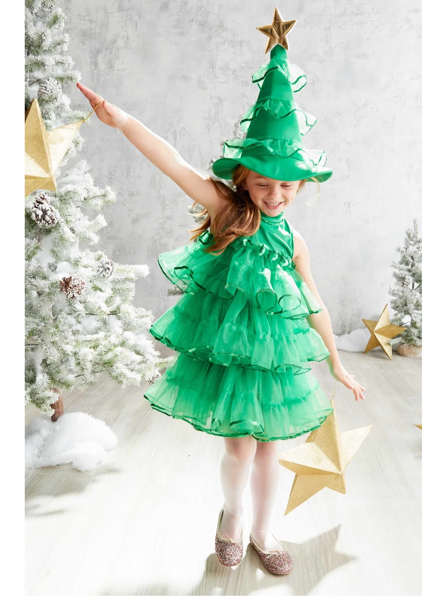 christmas tree dress girls