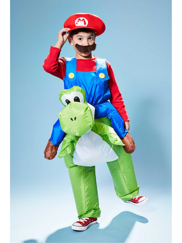 Inflatable Mario Riding Yoshi Costume for Kids - Chasing Fireflies
