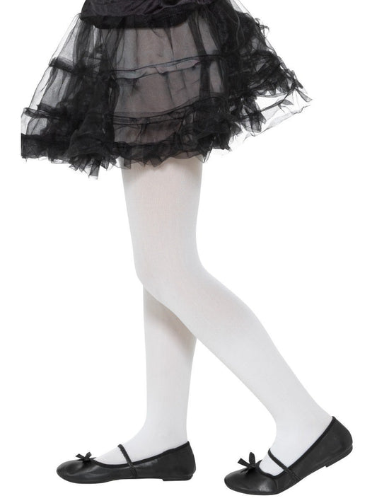 Black and White Striped Kids Tights