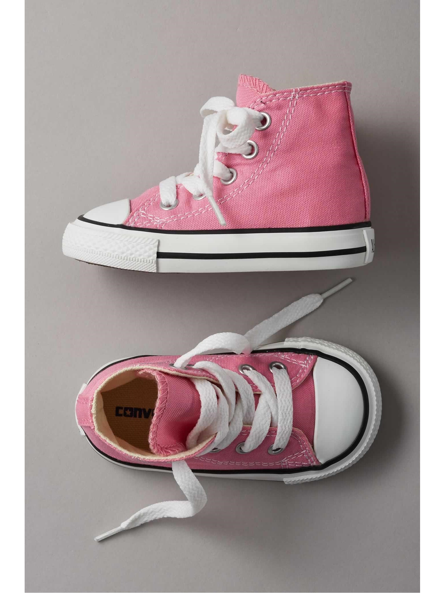 childrens red high top converse