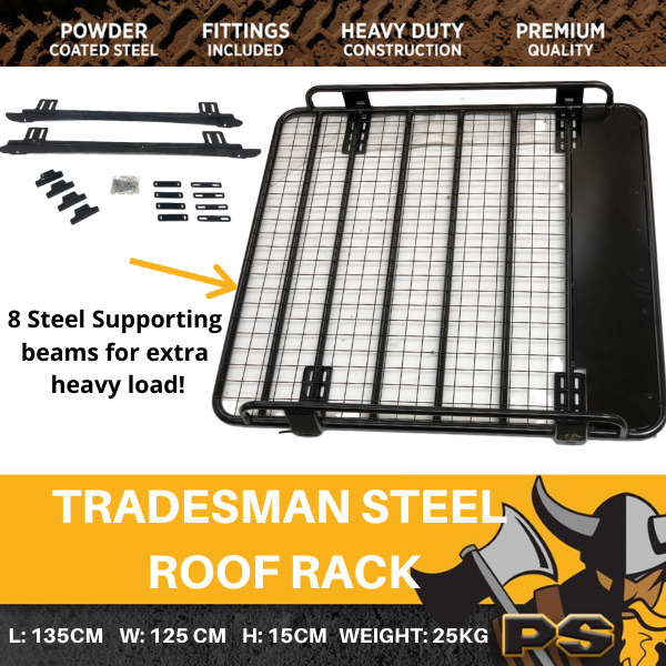 Steel Tradesman Roof Rack for Toyota Hilux 1997 - 2004