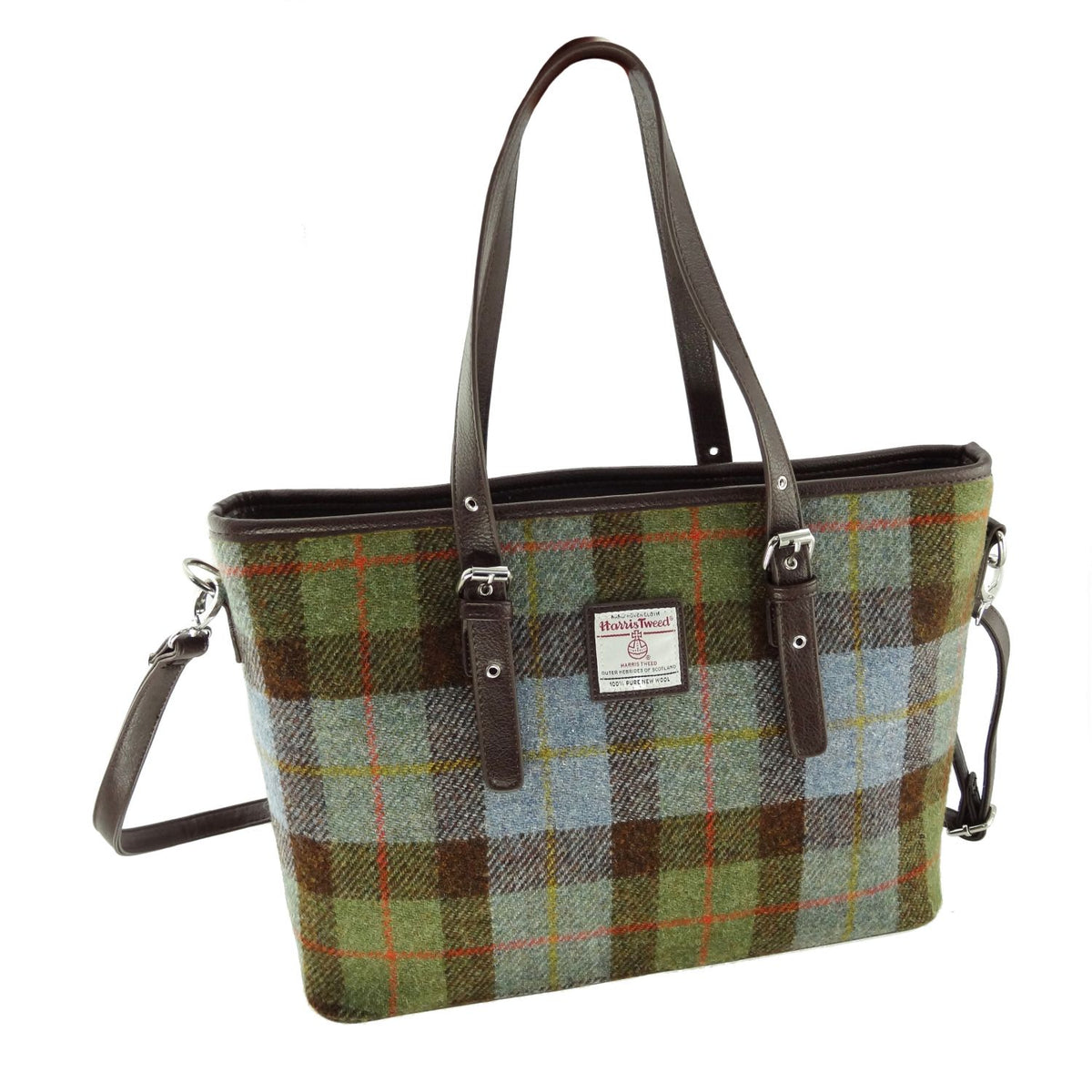 Harris Tweed Spey Tote Handbag with Shoulder Strap - 17 Tweeds Availab ...